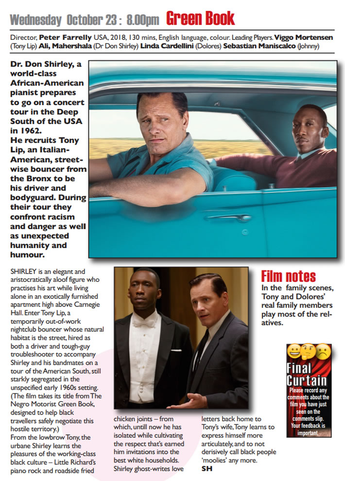 October Movie Green Book