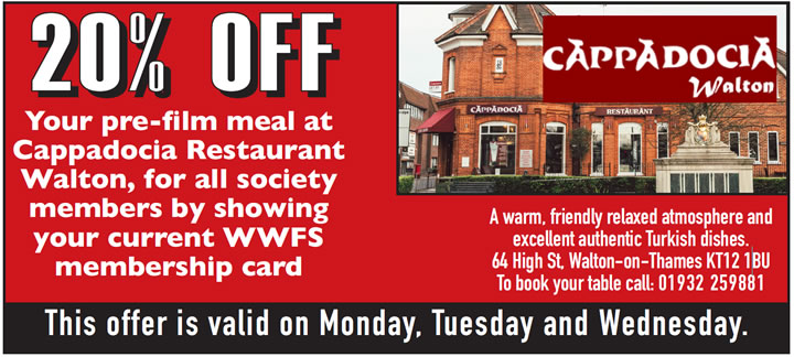 Offer for members at Cappadoca restaurant Walton on Thames